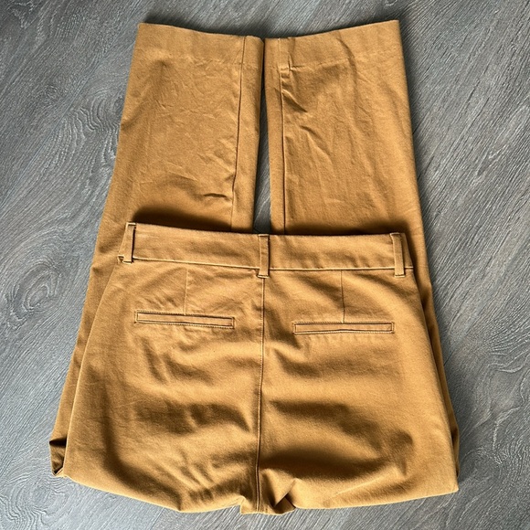 Old navy High-Waisted Pixie Straight Ankle Pants 4 tall trousers | Bourbon - Picture 2 of 5